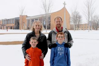 Van Meter family at DWU