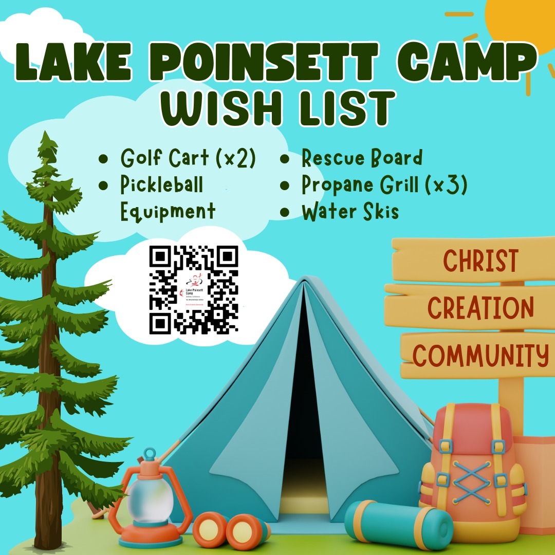 2024 Lake Poinsett Camp Wish List Graphic