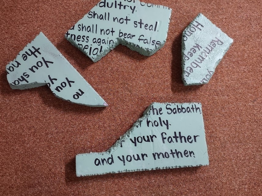puzzle pieces with text