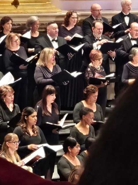 Women in large choir