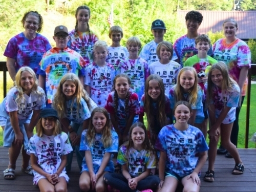 group of young campers