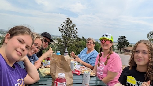 Lunch with dinosaurs